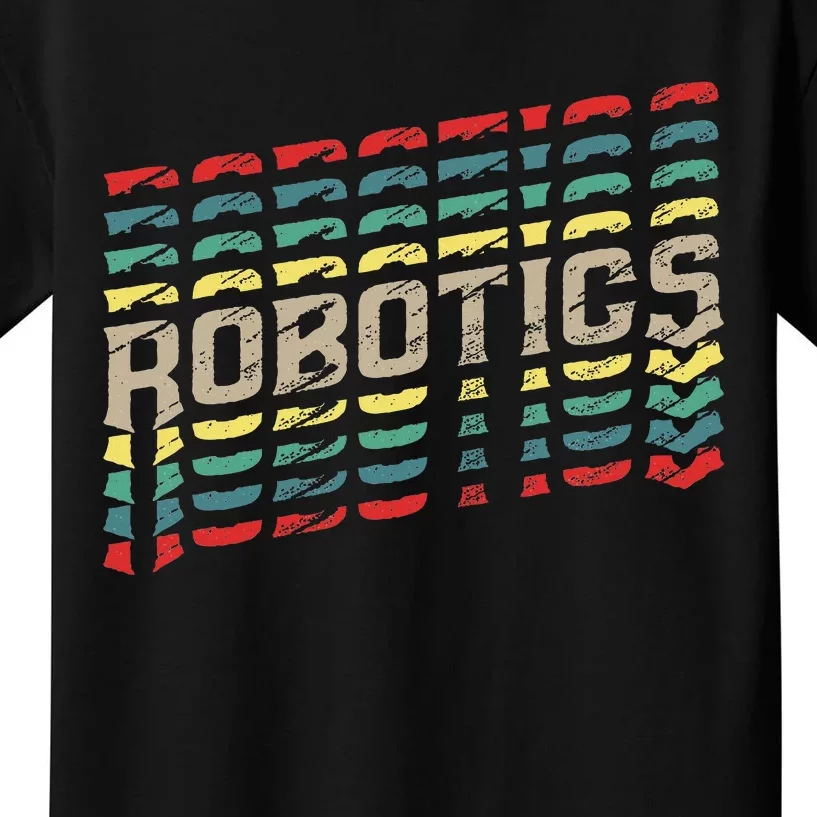 Robotics Robot Builder Engineer Engineering Cyborg Kids T-Shirt