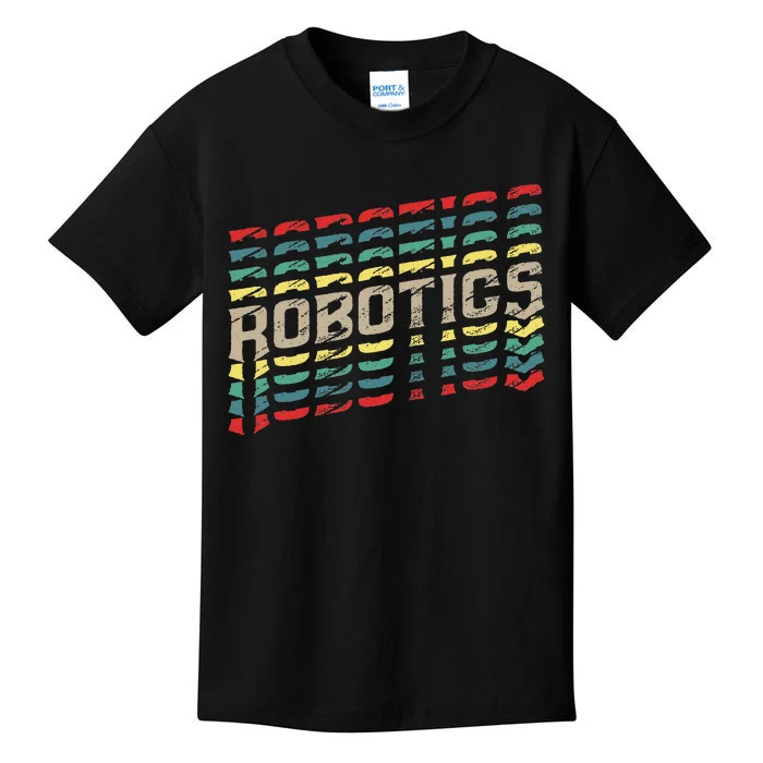 Robotics Robot Builder Engineer Engineering Cyborg Kids T-Shirt