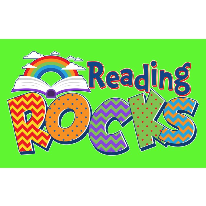 Reading Rocks Book Lover Reading Fan Bumper Sticker