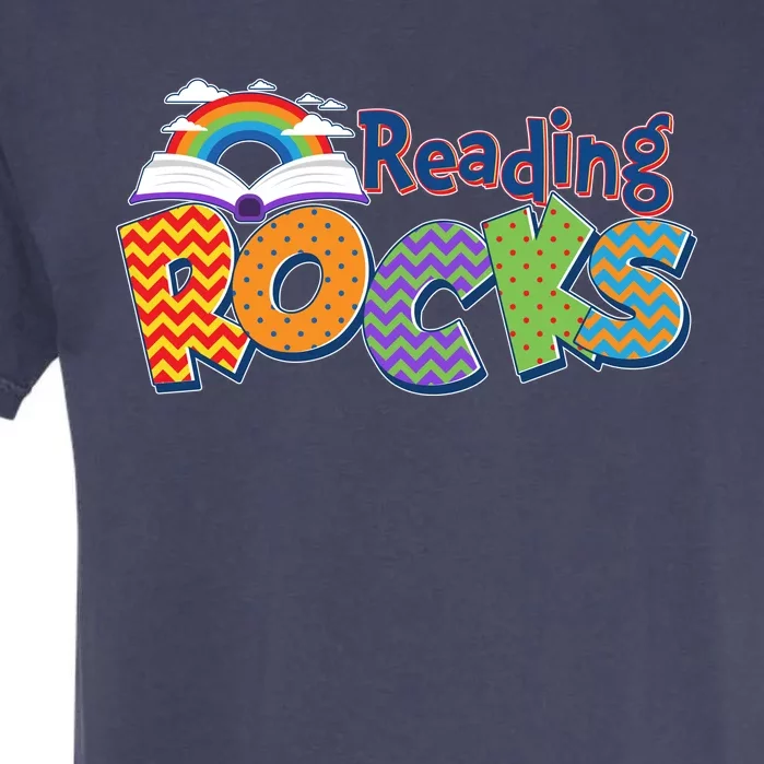 Reading Rocks Book Lover Reading Fan Garment-Dyed Heavyweight T-Shirt