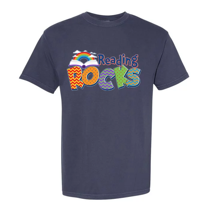 Reading Rocks Book Lover Reading Fan Garment-Dyed Heavyweight T-Shirt