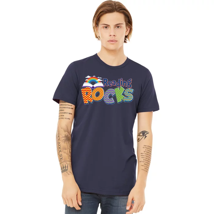 Reading Rocks Book Lover Reading Fan Premium T-Shirt