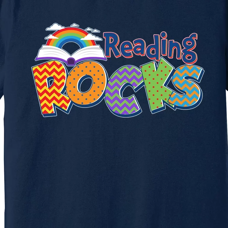 Reading Rocks Book Lover Reading Fan Premium T-Shirt