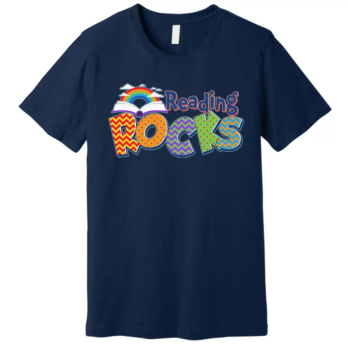 Reading Rocks Book Lover Reading Fan Premium T-Shirt