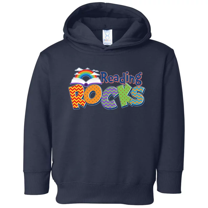 Reading Rocks Book Lover Reading Fan Toddler Hoodie