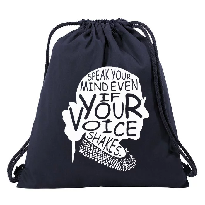 Rbg Ruth Bader Ginsburg Feminist Drawstring Bag