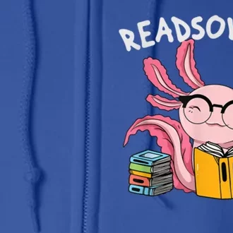 Readsolotl Read Books Lover Axolotl Full Zip Hoodie