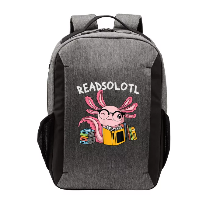 Readsolotl Read Books Lover Axolotl Vector Backpack