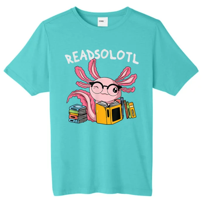 Readsolotl Read Books Lover Axolotl ChromaSoft Performance T-Shirt