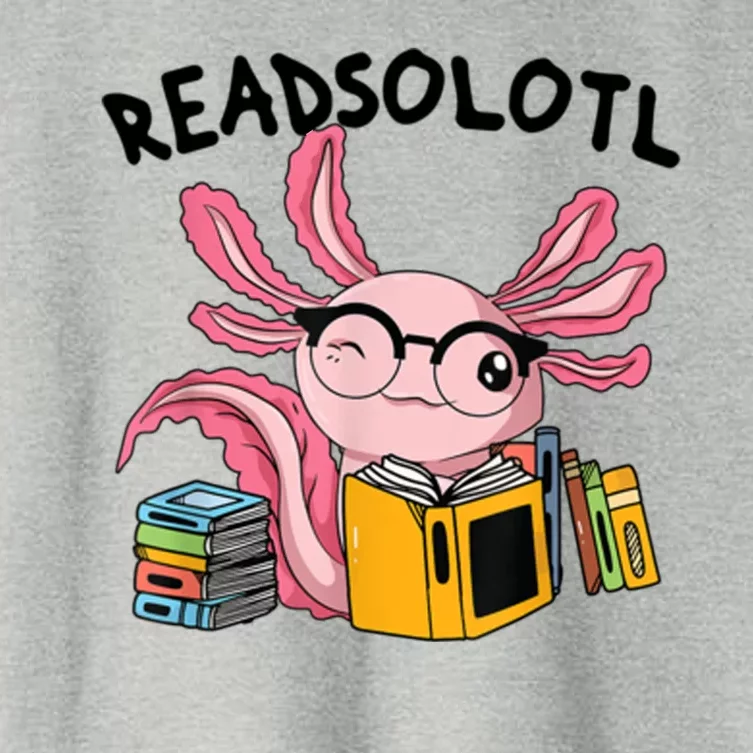 Readsolotl Read Books Lover Axolotl Women's Crop Top Tee