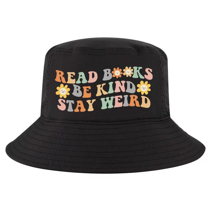 Retro Read Books Be Kind Stay Weird Funny Book Lover Reading Cool Comfort Performance Bucket Hat