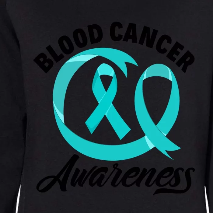 Red Ribbon Blood Cancer Awareness Funny Gift Womens California Wash Sweatshirt