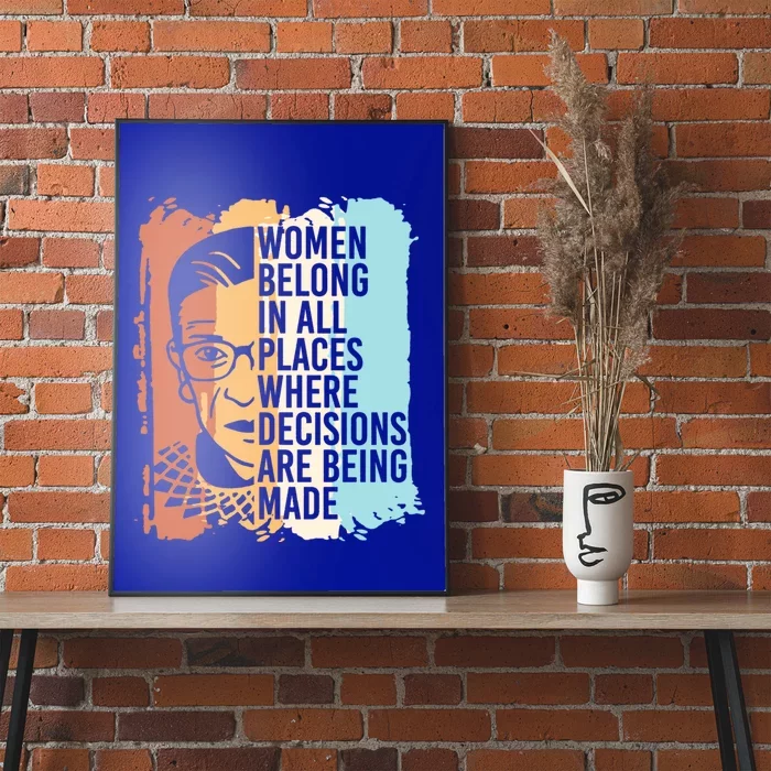 Rbg Ruth Bader Ginsburg Feminist Political Gift Poster