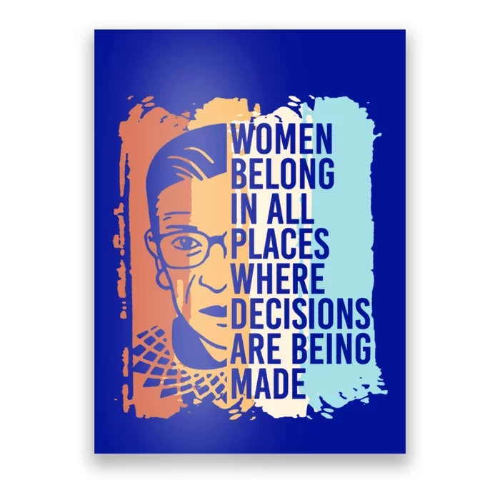 Rbg Ruth Bader Ginsburg Feminist Political Gift Poster