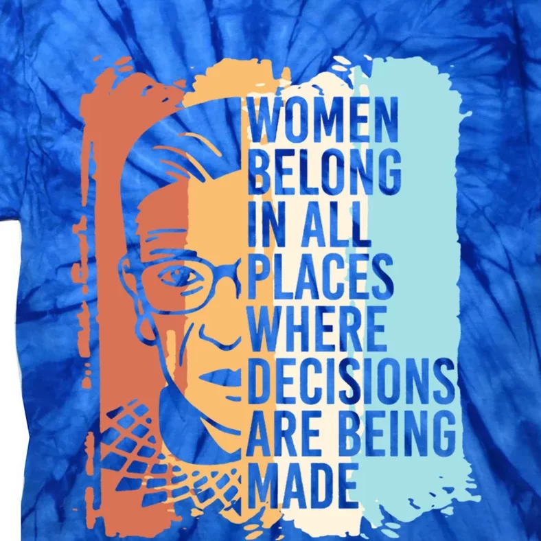 Rbg Ruth Bader Ginsburg Feminist Political Gift Tie-Dye T-Shirt