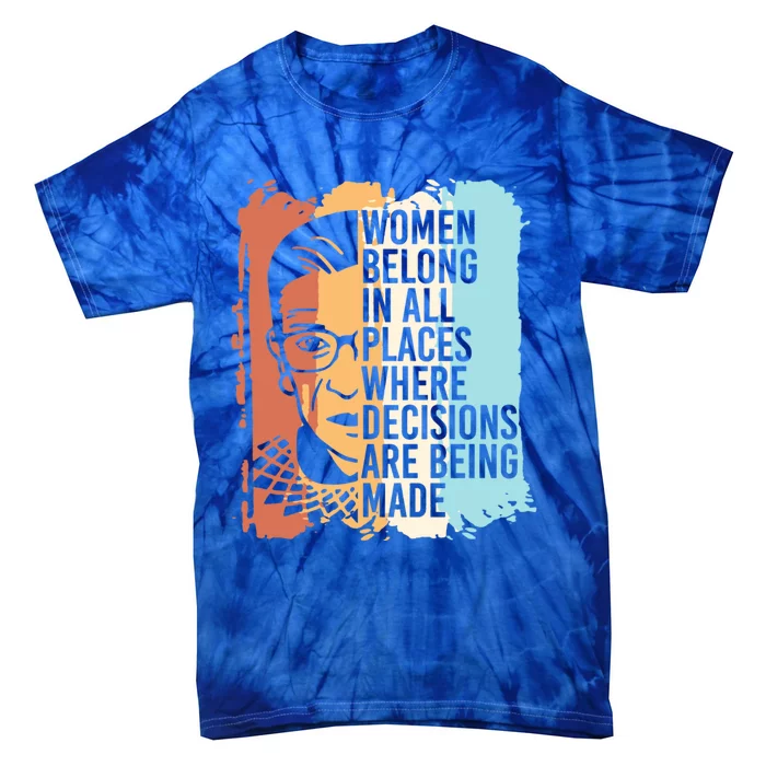 Rbg Ruth Bader Ginsburg Feminist Political Gift Tie-Dye T-Shirt