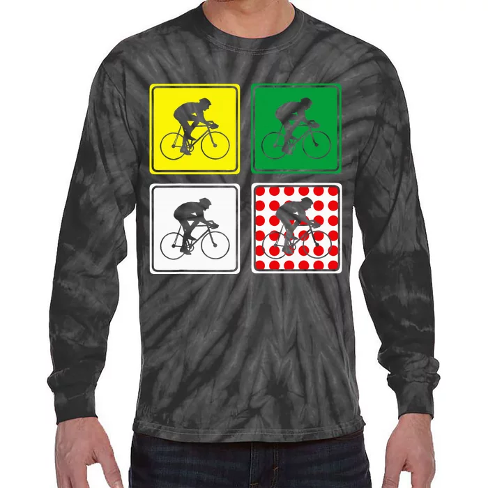 Racing Road Bike Jersey Bicycle Cycling Race Street Biking Tie-Dye Long Sleeve Shirt