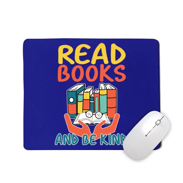 Retro Read Books And Be Kind Reading Lovers Bookish Bookworm Gift Mousepad