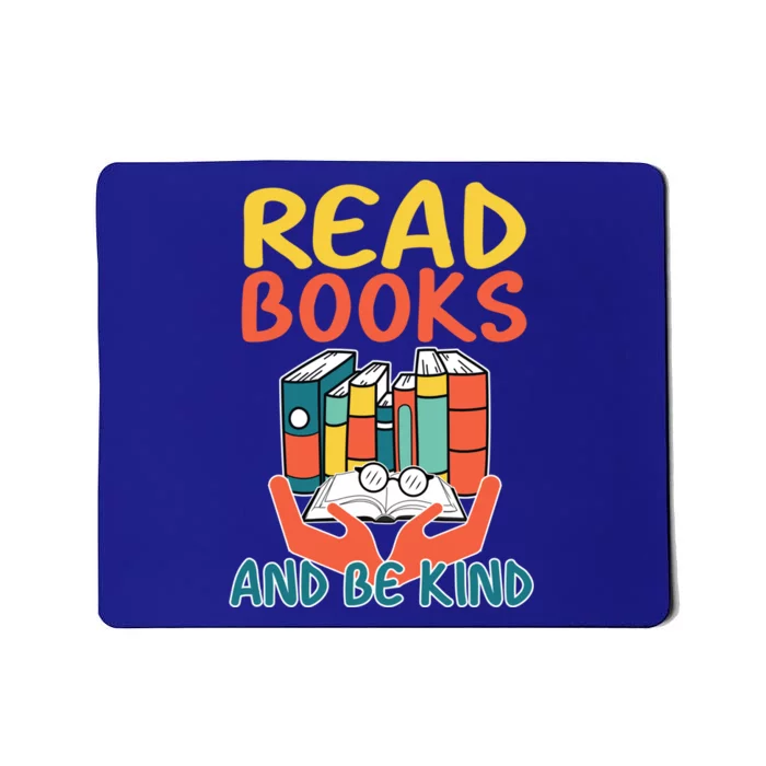 Retro Read Books And Be Kind Reading Lovers Bookish Bookworm Gift Mousepad