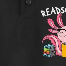 readsolotl read book axolotl reading fish books lizard Dry Zone Grid Performance Polo