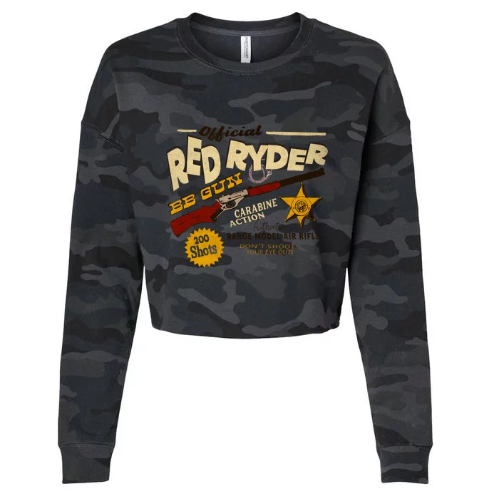 Red Ryder Bb Guns Cropped Pullover Crew