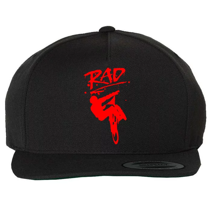 Rad Radical Bmx Bike Redesign Graffiti Gnarly Retro Awesome Meaningful Gift Wool Snapback Cap