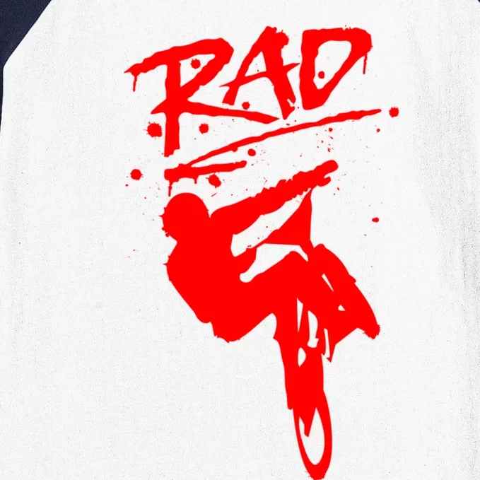 Rad Radical Bmx Bike Redesign Graffiti Gnarly Retro Awesome Meaningful Gift Baseball Sleeve Shirt