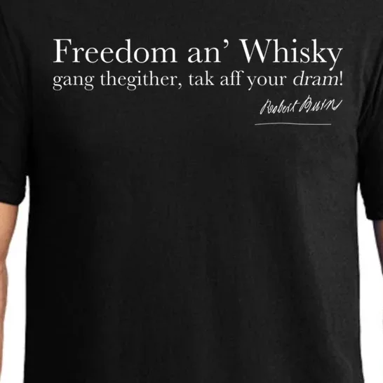 Robert Rabbie Burns Quote Freedom An Whisky Scotch Whiskey Pajama Set