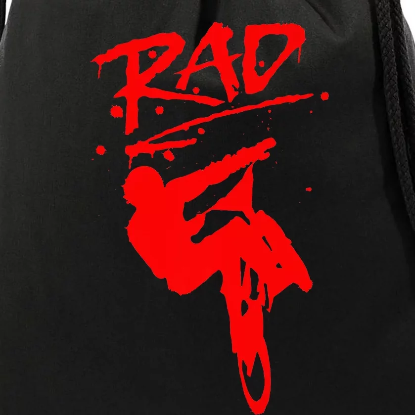 Rad Radical Bmx Bike Redesign Graffiti Gnarly Awesome Drawstring Bag