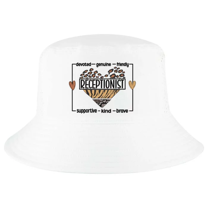 Receptionist Reception Best Receptionist Great Gift Cool Comfort Performance Bucket Hat