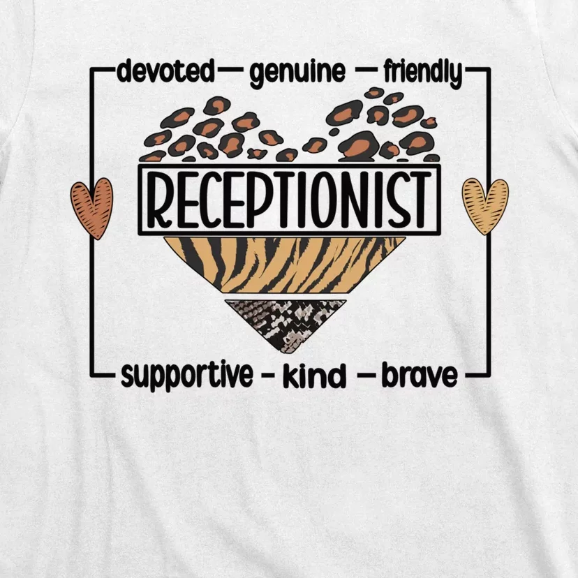 Receptionist Reception Best Receptionist Great Gift T-Shirt