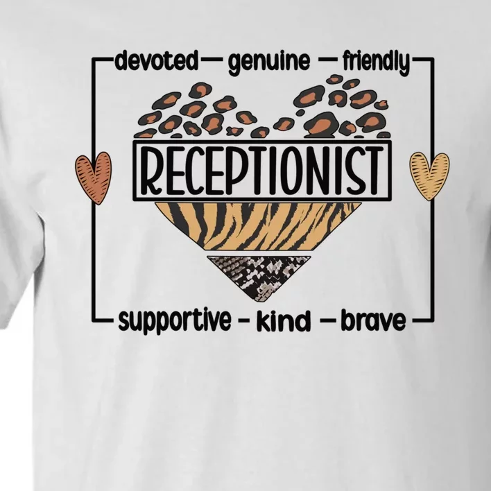 Receptionist Reception Best Receptionist Great Gift Tall T-Shirt