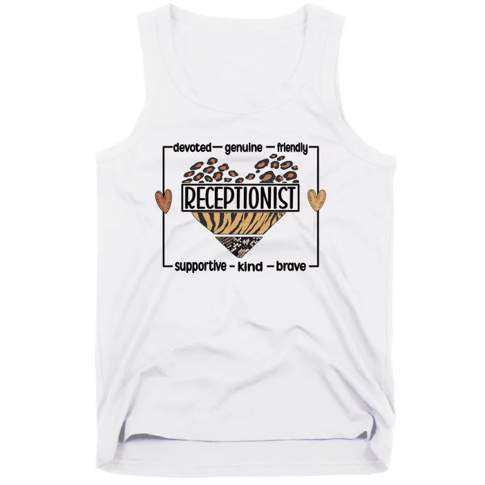 Receptionist Reception Best Receptionist Great Gift Tank Top