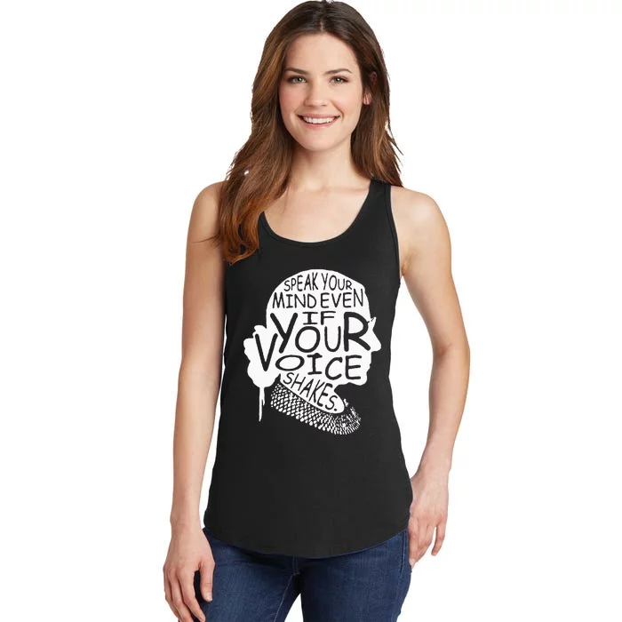 RBG Ruth Bader Ginsburg Feminist Political Gift Ladies Essential Tank