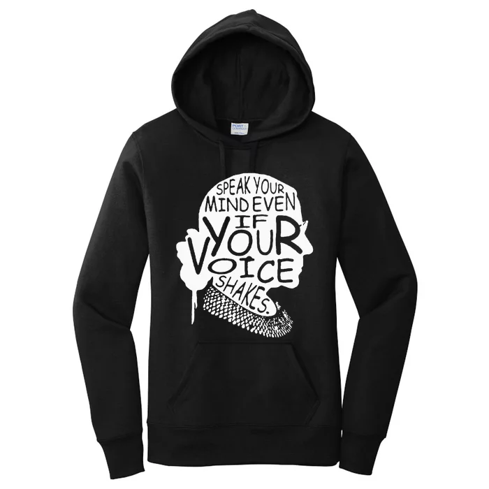 RBG Ruth Bader Ginsburg Feminist Political Gift Women's Pullover Hoodie