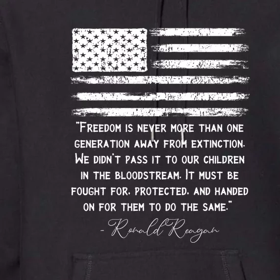 Ronald Reagan Conservative Anti Democrat Premium Hoodie