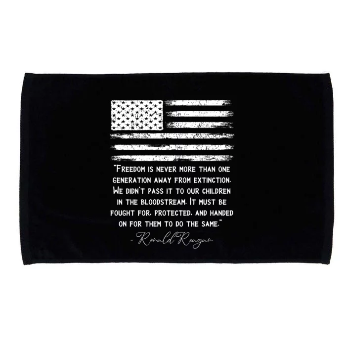 Ronald Reagan Conservative Anti Democrat Microfiber Hand Towel