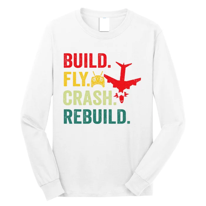 Radio Remote Control Flying Airplane Aircraft Rc Plane Pilot Long Sleeve Shirt