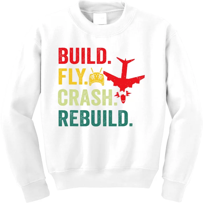 Radio Remote Control Flying Airplane Aircraft Rc Plane Pilot Kids Sweatshirt