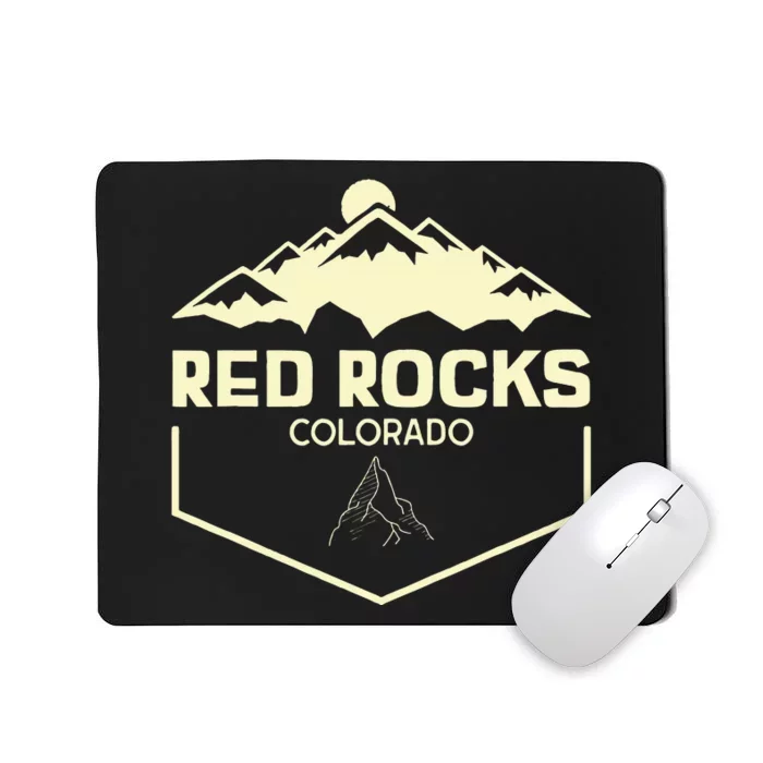 Red Rocks Colorado Beautiful Rocky Mountains Mousepad