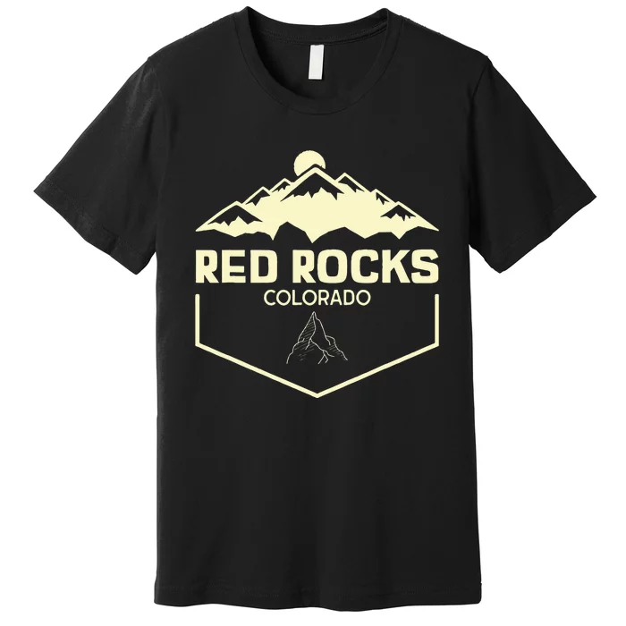 Red Rocks Colorado Beautiful Rocky Mountains Premium T-Shirt