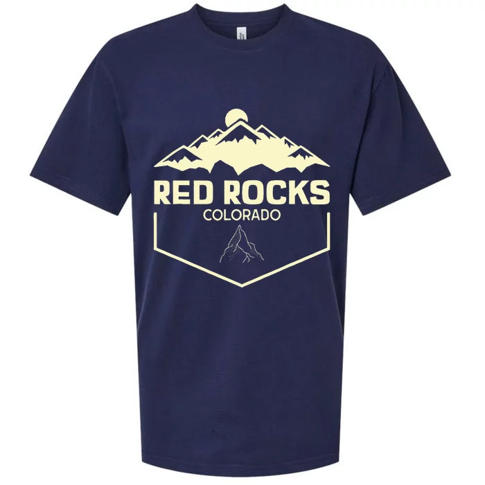 Red Rocks Colorado Beautiful Rocky Mountains Sueded Cloud Jersey T-Shirt