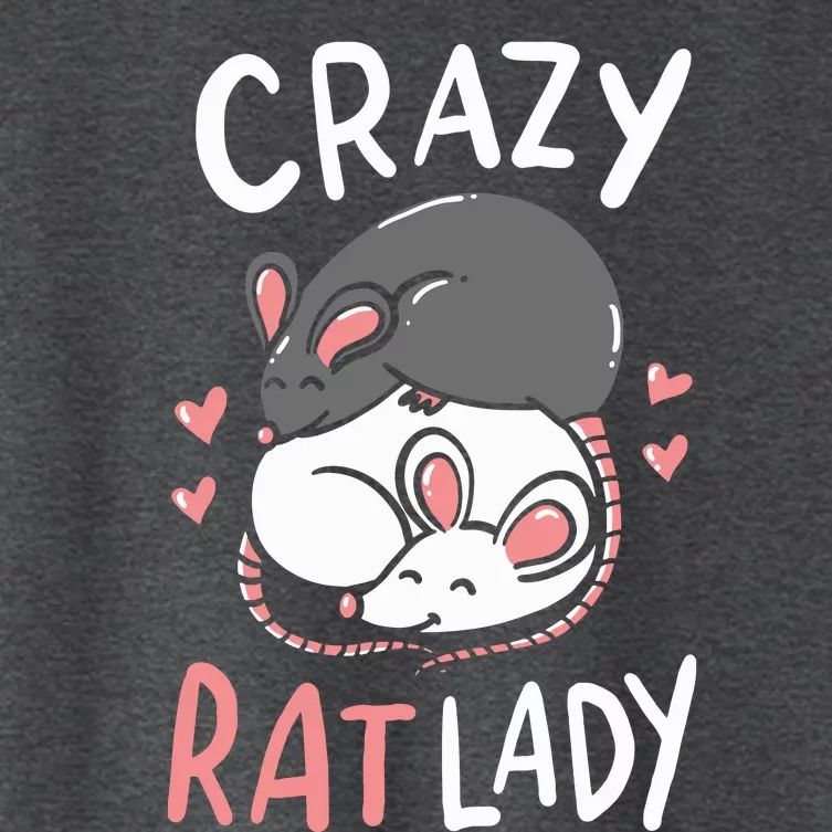 Rat Rats Crazy Rat Lady Love Cute Funny Pet Gift Women's Crop Top Tee