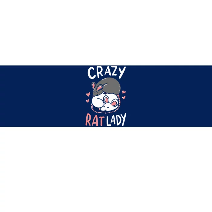 Rat Rats Crazy Rat Lady Love Cute Funny Pet Gift Bumper Sticker