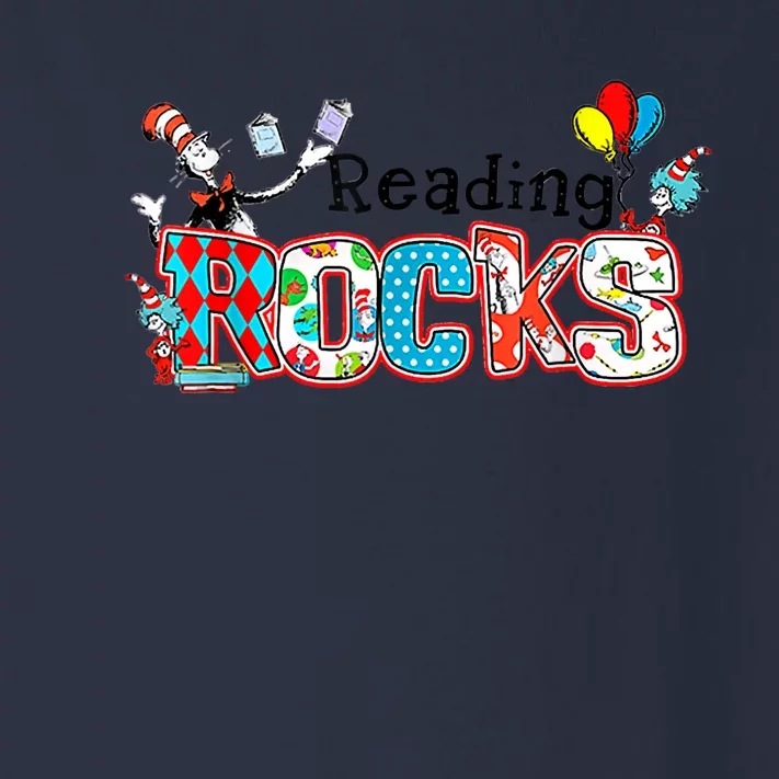 Reading Rocks Cat In Hat Toddler Long Sleeve Shirt