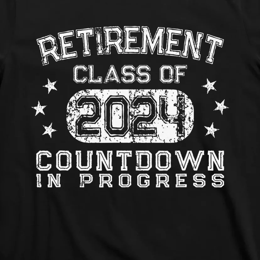 retro Retirement class of 2024 Countdown To Be Retired T-Shirt