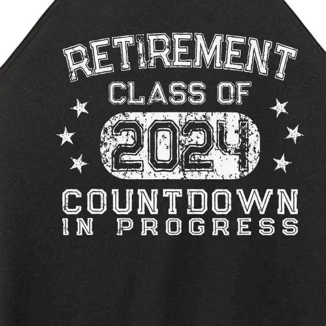 retro Retirement class of 2024 Countdown To Be Retired Women’s Perfect Tri Rocker Tank