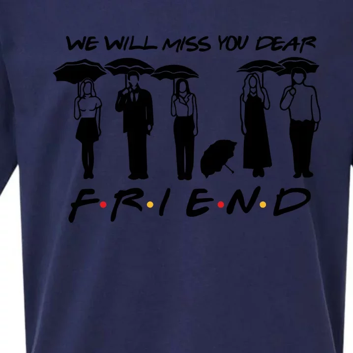 Retro Rip Chandler Bing We Will Miss You Dear Friends Movie Sueded Cloud Jersey T-Shirt