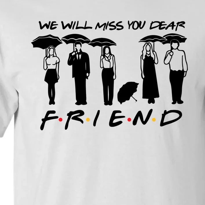 Retro Rip Chandler Bing We Will Miss You Dear Friends Movie Tall T-Shirt