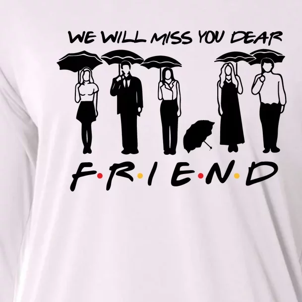 Retro Rip Chandler Bing We Will Miss You Dear Friends Movie Cooling Performance Long Sleeve Crew